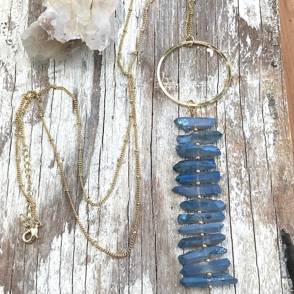 Free People Smokey Quartz Pendant Necklace - Picture 2 of 3